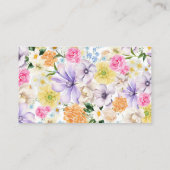 Tuin Bloemen Bloom Display Douche Vrijgezellenfees Informatiekaartje (Achterkant)