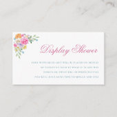 Tuin Bloemen Bloom Display Douche Vrijgezellenfees Informatiekaartje (Voorkant)