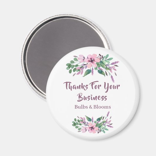 Tuin Bloemen Boeket "Dank u" Magneet (Voorkant / Achterkant)