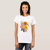 Tuin bloemen boeket. t-shirt (Voorkant volledig)