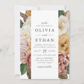  Tuin Bloemen Border Wedding Kaart (Voorkant)