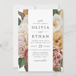  Tuin Bloemen Border Wedding Kaart