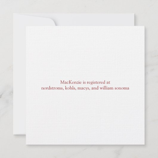 Tuin Bloemen Bruids Douche Uitnodiging (Achterkant)