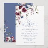  Tuin Bloemen Bruiloft Kaart (Voorkant / Achterkant)