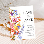 Tuin Bloemen Elegante Wildflower Bruiloft Save The Date
