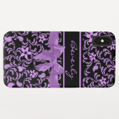 Tuin Bloemen en Paarse strik Case-Mate iPhone Case (Achterkant (horizontaal))
