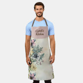 Tuin Bloemen Gepersonaliseerd Overal Print Schort (Gedragen)