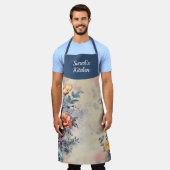 Tuin Bloemen Gepersonaliseerd Overal Print Schort (Gedragen)