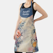 Tuin Bloemen Gepersonaliseerd Overal Print Schort (Insitu)