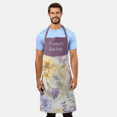 Tuin Bloemen Gepersonaliseerd Overal Print Schort (Gedragen)