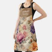 Tuin Bloemen Gepersonaliseerd Overal Print Schort (Insitu)