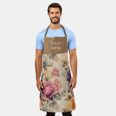 Tuin Bloemen Gepersonaliseerd Overal Print Schort (Gedragen)