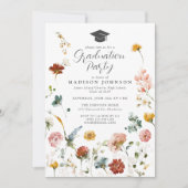 Tuin Bloemen High School afstudeerfeest Kaart (Voorkant)