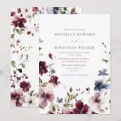 Tuin Bloemen Huwelijksuitnodiging Kaart (Voorkant / Achterkant)