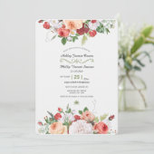 Tuin Bloemen Huwelijksuitnodiging Kaart (Staand voorkant)