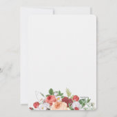 Tuin Bloemen Huwelijksuitnodiging Kaart (Achterkant)