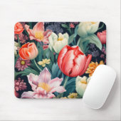 Tuin bloemen kleuren muismat (Met muis)