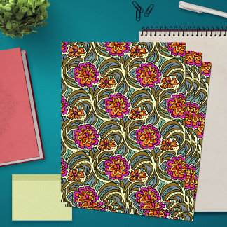 Tuin Bloemen Kunst Patroon Scrapbook Papier