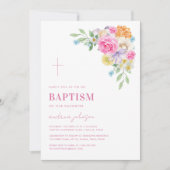 Tuin Bloemen Lente Zomer Doop Doop Kaart (Voorkant)