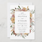  Tuin Bloemen Lijst bruiloft Kaart (Voorkant)