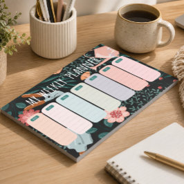 Tuin Bloemen Maandelijkse Planner Notitieblok | 40