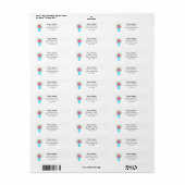 Tuin Bloemen Mason Jar Retouradres labels (Full Sheet)