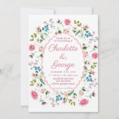 Tuin Bloemen party bruiloft Kaart (Voorkant)