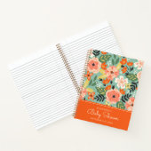 Tuin Bloemen Patroon | BABY SHOWER Notitieboek (Binnen)
