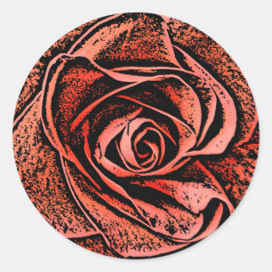 TUIN BLOEMEN RONDE STICKER