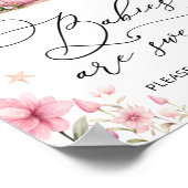 Tuin Bloemen Schattigee Fairy Baby's zijn zoet Pos Poster (Hoek)