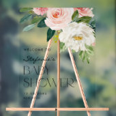 Tuin Bloemen Spring Baby shower Welkom Acryl Bord (Neutraal)