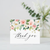  Tuin Bloemen Trouwen Dank u kaart (Staand voorkant)