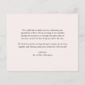 Tuin Bloemen Trouwen Dank u kaart (Achterkant)