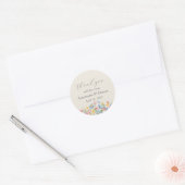 Tuin Bloemen Verloving gunst Dank u Ronde Sticker (Envelop)
