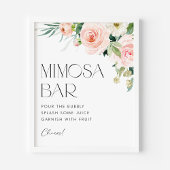 Tuin Bloemen Vrijgezellenfeest Mimosa Bar Poster