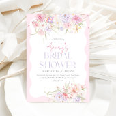 Tuin Bloemen Wavy Wildflower Modern Vrijgezellenfe Kaart