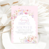 Tuin Bloemen Wavy Wildflower Modern Vrijgezellenfe Kaart