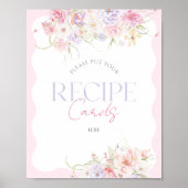 Tuin Bloemen Wildbloem Modern Bruids Recept Poster (Voorkant)