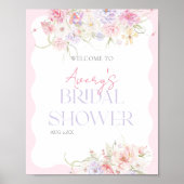 Tuin Bloemen Wildbloem Modern Bruids Welkom Poster (Voorkant)