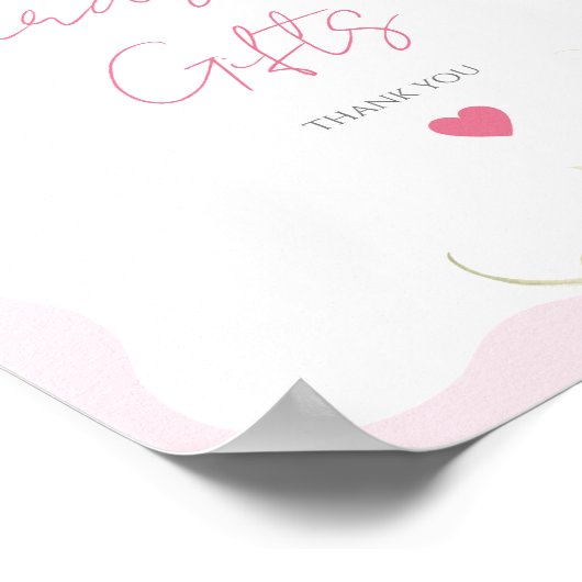 Tuin Bloemen Wildbloem Moderne bruidsgeschenken Poster (Hoek)