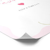 Tuin Bloemen Wildbloem Moderne Bruidsgunsten Poster (Hoek)