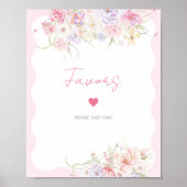 Tuin Bloemen Wildbloem Moderne Bruidsgunsten Poster (Voorkant)