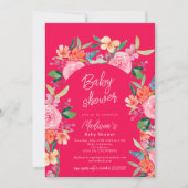  tuin bloemenboog waterverf baby shower kaart (Voorkant)