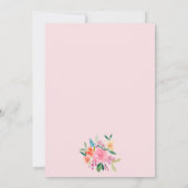  tuin bloemenboog waterverf baby shower kaart (Achterkant)