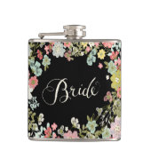 Tuin Bloemenbruid Typografie Alcohol Hip Flask Heupfles (Voorkant)
