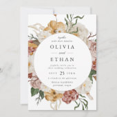 tuin Bloemencirkel Lijst bruiloft Kaart (Voorkant)