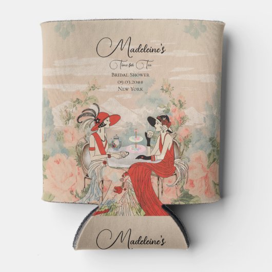  Tuin Bloementijd voor Tea Vrijgezellenfeest Blikjeskoeler (Voorkant)