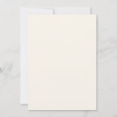 Tuin bloemige afstuderen vintage stijl kaart (Achterkant)