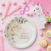 Tuin Bloemige Eucalyptus Bruiloftsborrel Papieren Bordje (Feest)