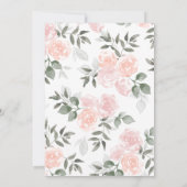 Tuin Blooms Bewaar de datum Dank u kaart (Achterkant)